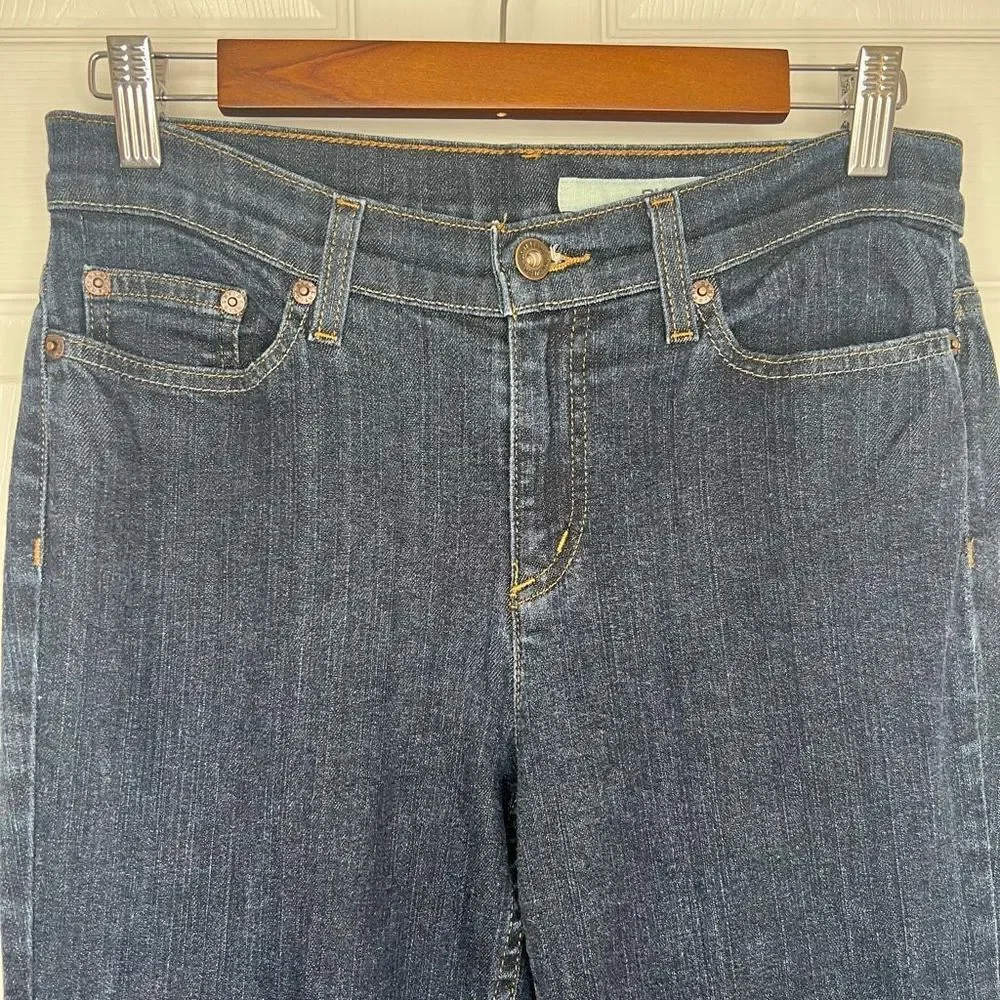 DKNY Women's Dark Wash Mid Rise‎ Soho Bootcut Stretch Denim Jeans Size 4